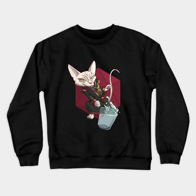 RPG Cat elemental Crewneck Sweatshirt by Carlos CD